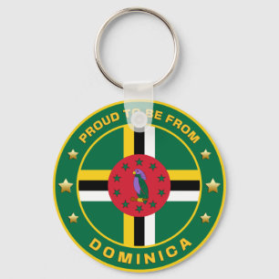 Bereid om uit Dominica te komen Sleutelhanger