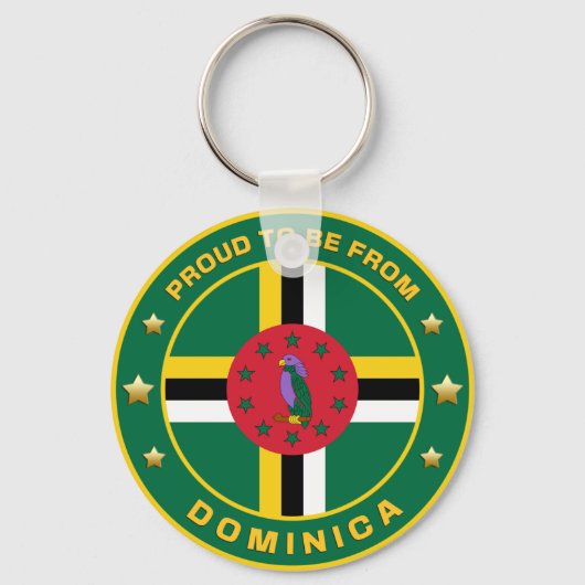 Bereid om uit Dominica te komen Sleutelhanger (Voorkant)