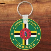 Bereid om uit Dominica te komen Sleutelhanger (Voorkant)