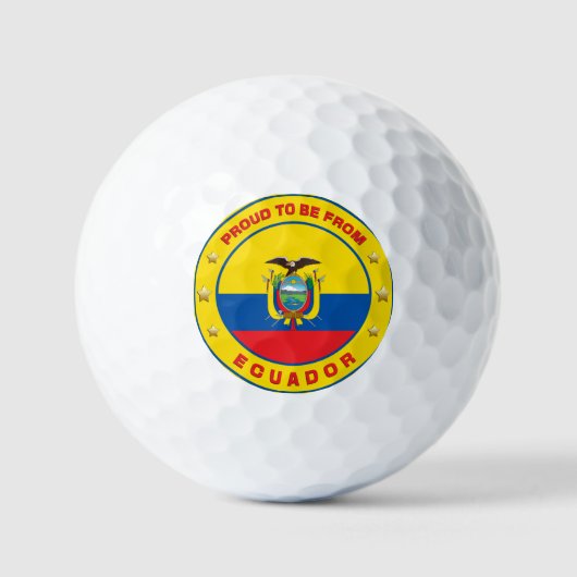 Bereid om uit Ecuador te komen Golfballen (Voorkant)