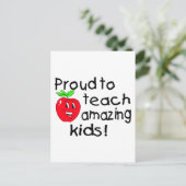 Bereid om verbluffende Kinderen te leren (Apple) Briefkaart (Staand voorkant)