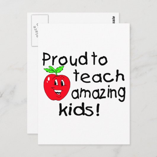 Bereid om verbluffende Kinderen te leren (Apple) Briefkaart (Voorkant / Achterkant)