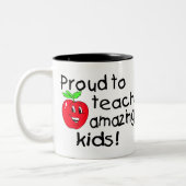 Bereid om verbluffende Kinderen te leren (Apple) Tweekleurige Koffiemok (Links)