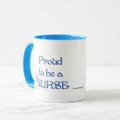 Bereid om verpleegkundige/met pet te zijn mok (Voorkant links)