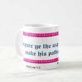 "Bereid u voor op de manier waarop de Mok van de M (Voorkant links)