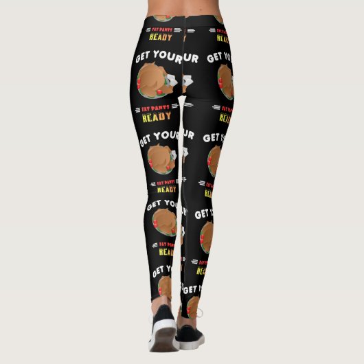 Bereid uw Fat Pants Ready-Thanksgiving Leggings (Achterkant)