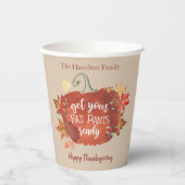Bereid uw Fat Pants Ready-Thanksgiving Papieren Bekers (Voorkant)