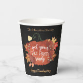 Bereid uw Fat Pants Ready-Thanksgiving Papieren Bekers (Voorkant)
