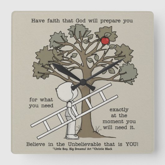 Bereid Vierkante Klok (Voorkant)