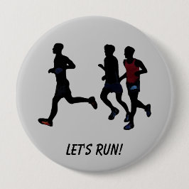 Bereid voor op de Buttonnen van de Sport van Runne Ronde Button 4,0 Cm