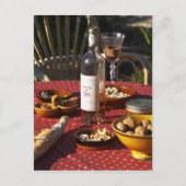 Bereide aspertif en eetlustopperen: brood, olijven briefkaart (Voorkant)