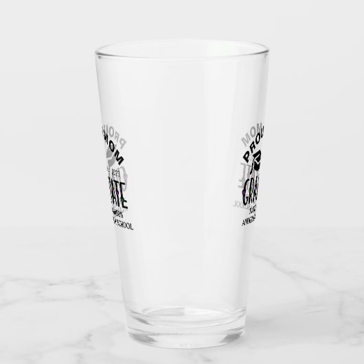 Bereide mam, jaar met aangepaste Afstuderen naam Glas (Links)