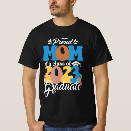 Bereide MOM van een klasse van 2023 Afstuderen Ret T-shirt (Voorkant)