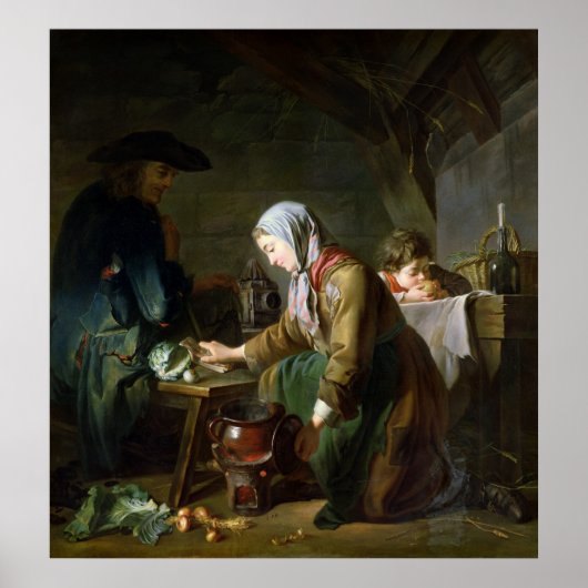 Bereiding van een maaltijd poster (Voorkant)