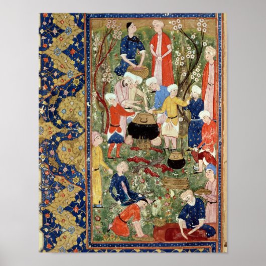 Bereiding van een maaltijd poster (Voorkant)