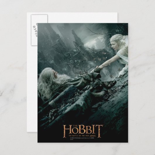 Bereiding van Gandalf en Galadriel Briefkaart (Voorkant / Achterkant)