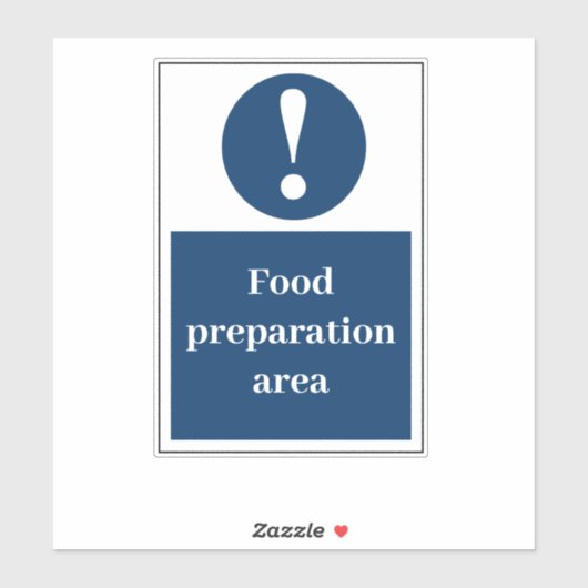 Bereiding van levensmiddelen sticker (Vel)