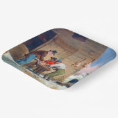 Bereiding van Turkije Kerstmis Francis Edmonds 185 Papieren Bordje (Gebogen)