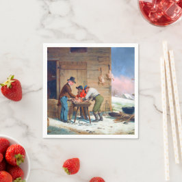 Bereiding van Turkije Kerstmis Francis Edmonds 185 Servet