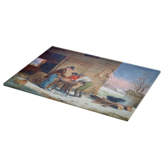 Bereiding van Turkije Kerstmis Francis Edmonds 185 Snijplank (Hoek)