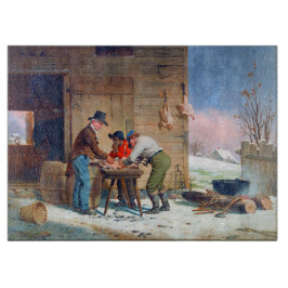 Bereiding van Turkije Kerstmis Francis Edmonds 185 Snijplank