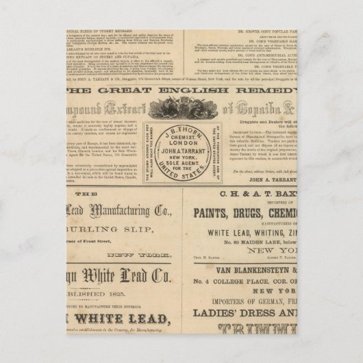 Bereidingen van Tarrant Briefkaart (Voorkant)