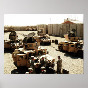 Bereidingen voor het uitvoeren van scoutplateaus poster