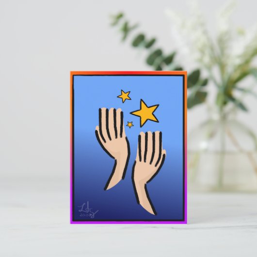 Bereik 4 Het Briefkaart van de sterren (Staand voorkant)