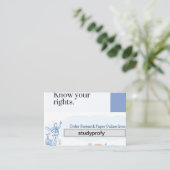 Bereik academische uitmuntendheid met studie profy visitekaartje (Staand voorkant)