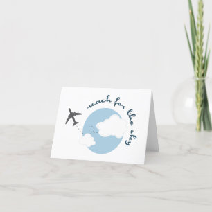 Bereik de hemel bedankkaart