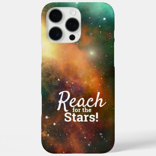 Bereik de sterren Citaat Typografie Cool Ruimte Case-Mate iPhone Case (Achterkant)