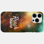Bereik de sterren Citaat Typografie Cool Ruimte Case-Mate iPhone Case (Achterkant (horizontaal))