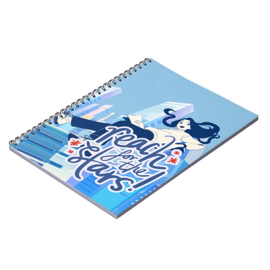 Bereik de sterren - Inspirerend Notitieboek (Linkerzijde)