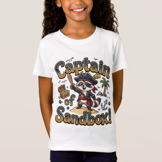 Bereik de sterren kind leuk wasbeer T-shirt | Kind (Voorkant)