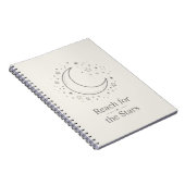 Bereik de sterren Maan Notitieboek (Rechterzijde)