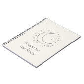 Bereik de sterren Maan Notitieboek (Linkerzijde)