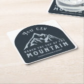 Bereik de top van de berg kartonnen onderzetters (Schuin)