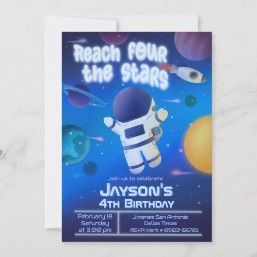 Bereik de Vier Sterren - Buitenruimte Kaart (Voorkant)