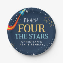 Bereik de vier sterren ruimte verjaardag
