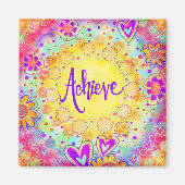 Bereik  Fun Floral Modern Inspirity Magneet (Voorkant)