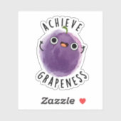Bereik Grapeness Grapunny Positieve Druivenwoordsp Sticker (Vel)