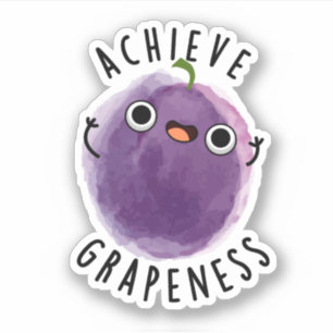 Bereik Grapeness Grapunny Positieve Druivenwoordsp Sticker
