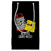 Bereik Grateness Grappige Kaas Puns Donker BG Klein Cadeauzakje (Voorkant)