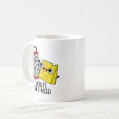 Bereik Grootheid Grappige Kaas Puns Koffiemok (Voorkant links)