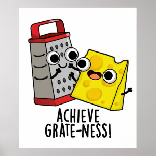 Bereik Grootheid Grappige Kaas Puns  Poster