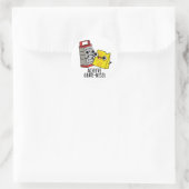 Bereik Grootheid Grappige Kaas Puns Ronde Sticker (Tas)
