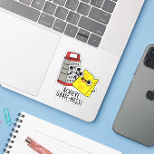 Bereik Grootheid Grappige Kaas Puns  Sticker (Laptop met iPhone)