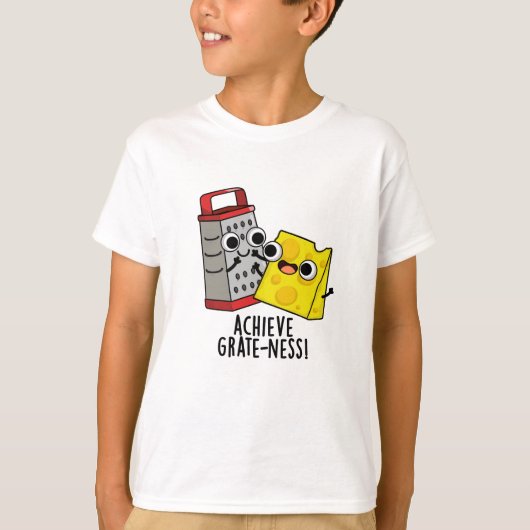 Bereik Grootheid Grappige Kaas Puns T-shirt (Voorkant)