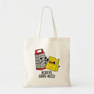 Bereik Grootheid Grappige Kaas Puns Tote Bag