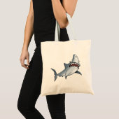 bereik haaienontwerp tote bag (Voorkant (product))